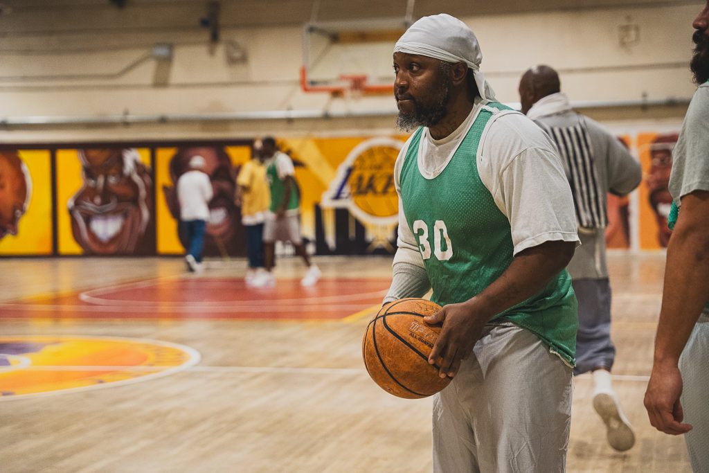A player prepares to throw at the CIM tournament.