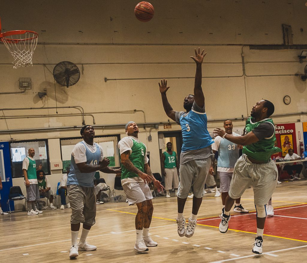 Players go for the ball during the CIM tournament.