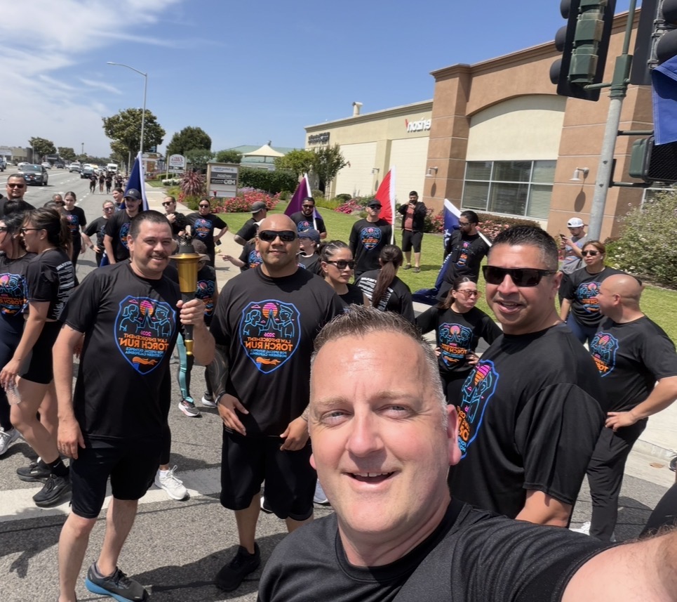 Group celebrating the successful Torch Run