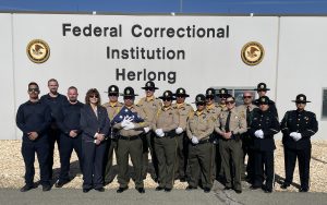 Honor guards from High Desert State Prison in Susanville and Federal Correctional Institution Herlong honored fallen officers during their 19th annual ceremony.