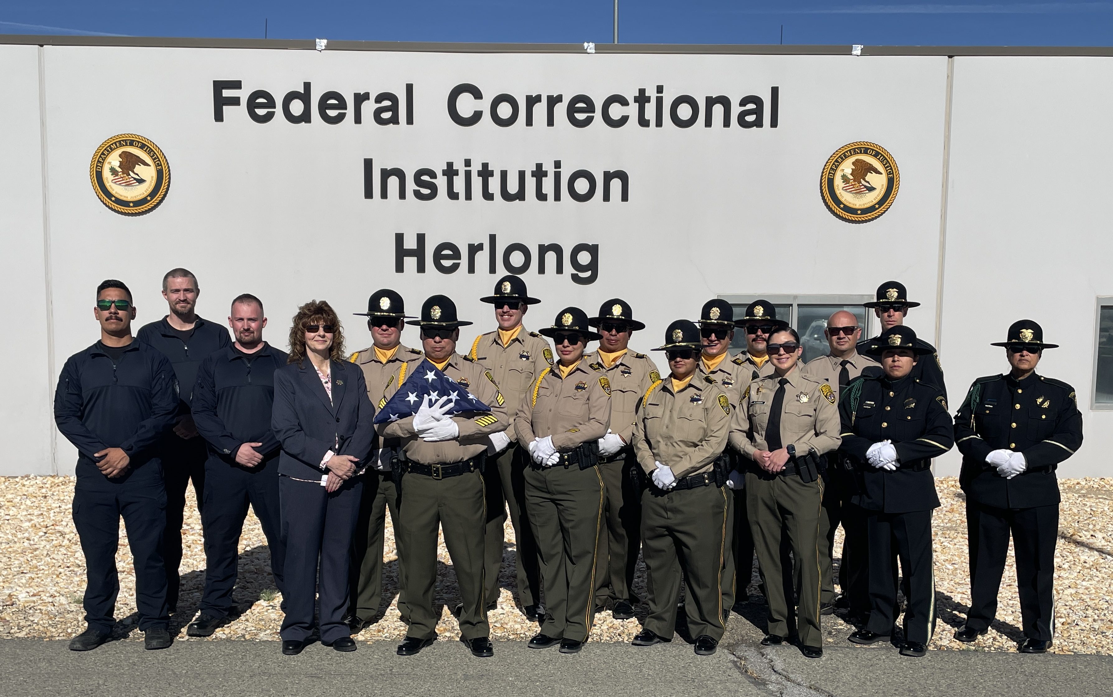 Honor guards from High Desert State Prison in Susanville and Federal Correctional Institution Herlong honored fallen officers during their 19th annual ceremony.
