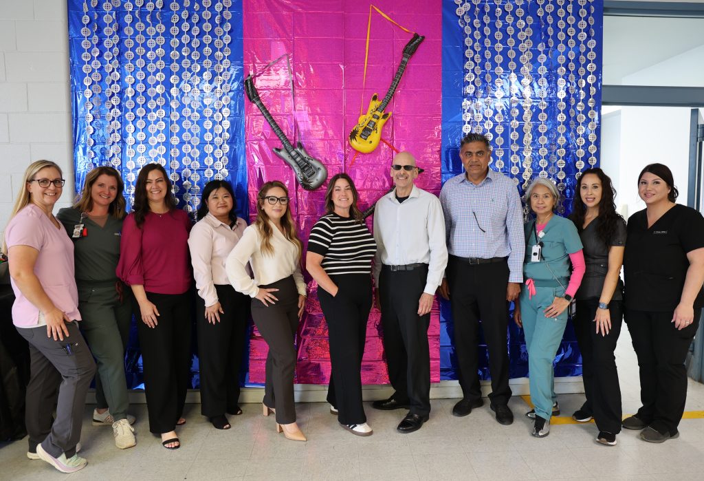 CEO with KVSP medical staff.