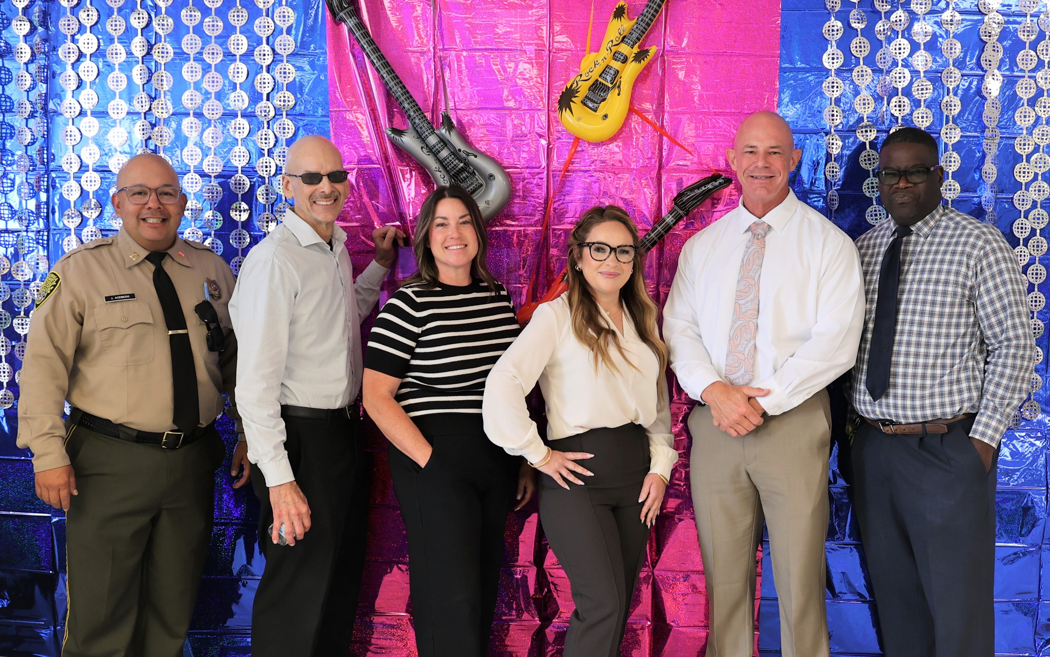 kern Valley State Prison leadership at the Nurses Week 2026 celebration. Shown in the photo are the Warden, CEO, Associate Warden of Health Care Access, the Health Care Access captain, Director of Nursing, and Chief Nurse Executive.