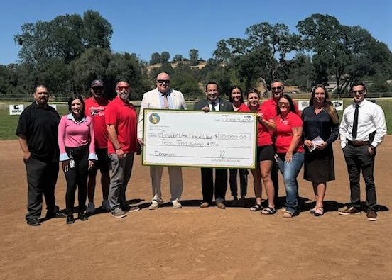MCSP delivers check to Amador Little League West