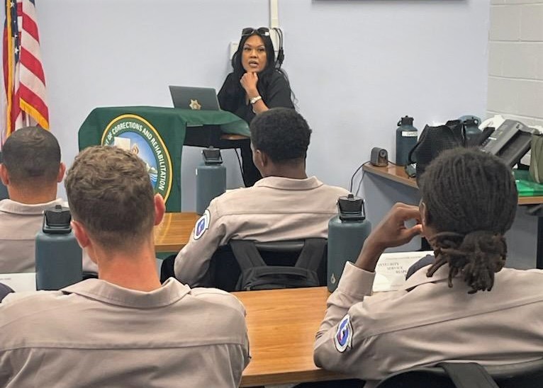 OVSRS delivers restitution presentation to firefighter trainees at Ventura Training Center