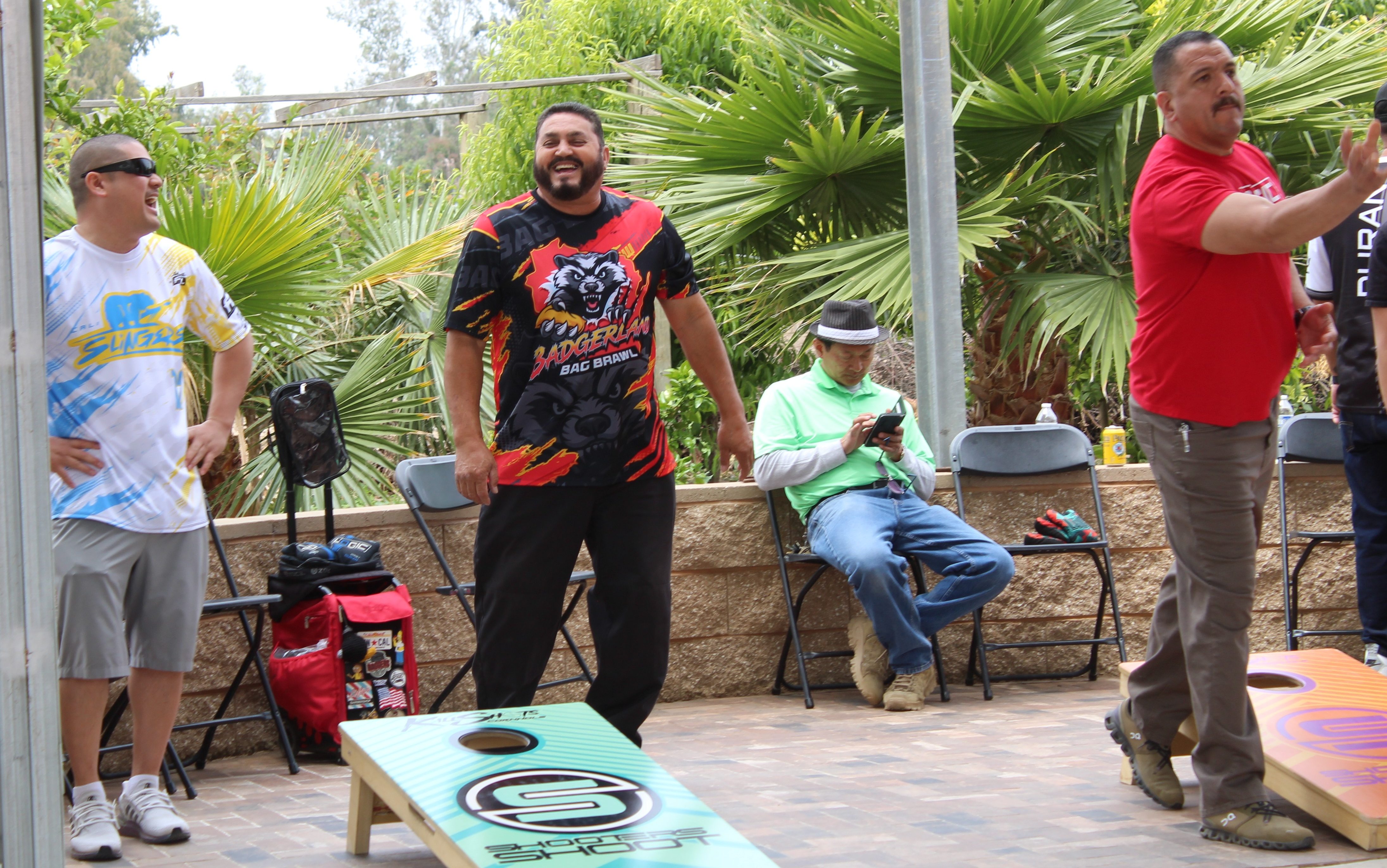 Off duty and off site, staff from Pleasant Valley State Prison in Coalinga, California, gathered for the first cornhole tournament held by the Employee Action Committee in May 2026.