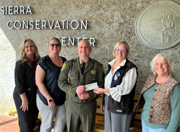 SCC staff presents check to Soroptimist International of Twain Harte