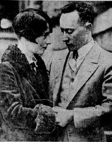 Donald Streeter with his wife in 1934 before his murder trial in the killing of CJ Bosenko.
