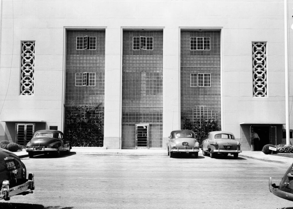 The administration building at California Institution for Men at Chino in 1952. Photo: University of Southern California.