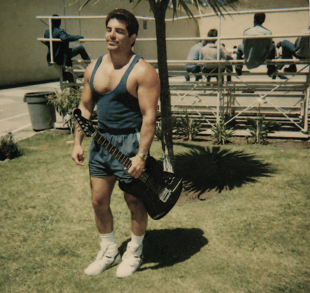 Old snapshot of David Tucker in prison in the late 1980s.