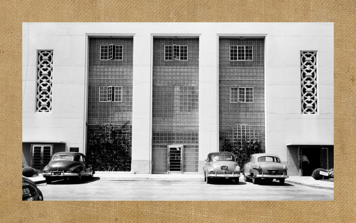 California Institution for Men at Chino Administration Building as seen in 1952 (University of Southern California photo).