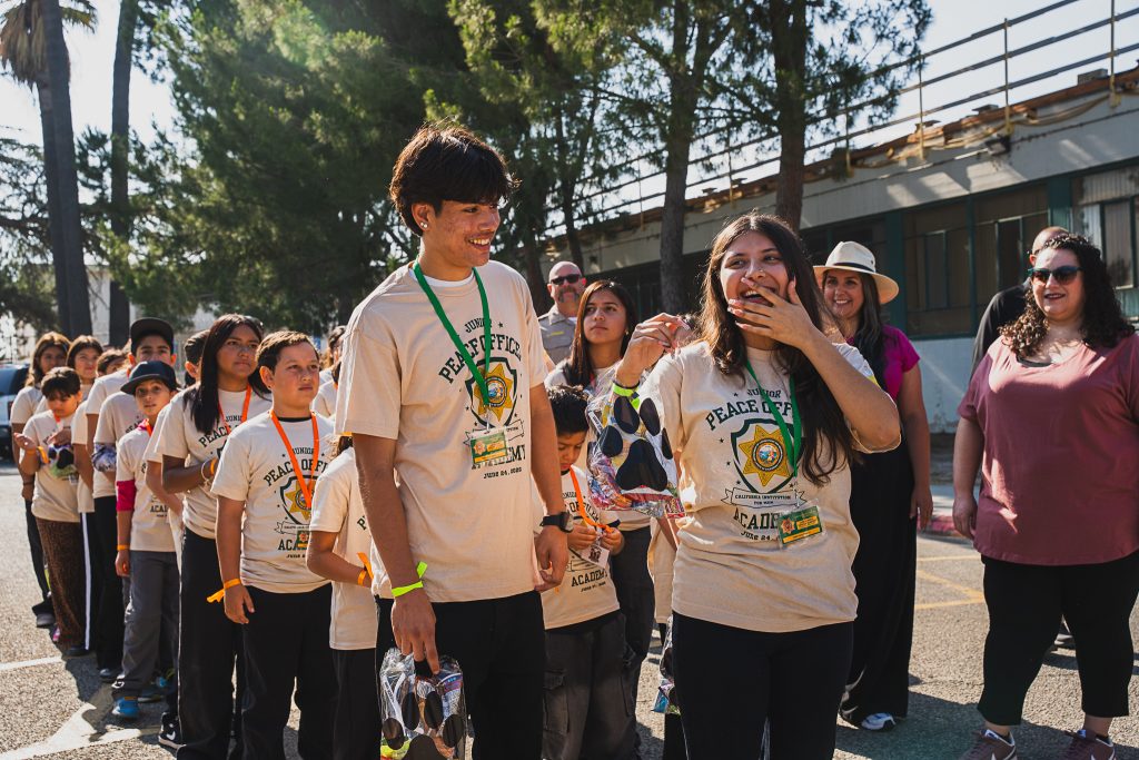 Laughing teens at the CIM Junior Academy.