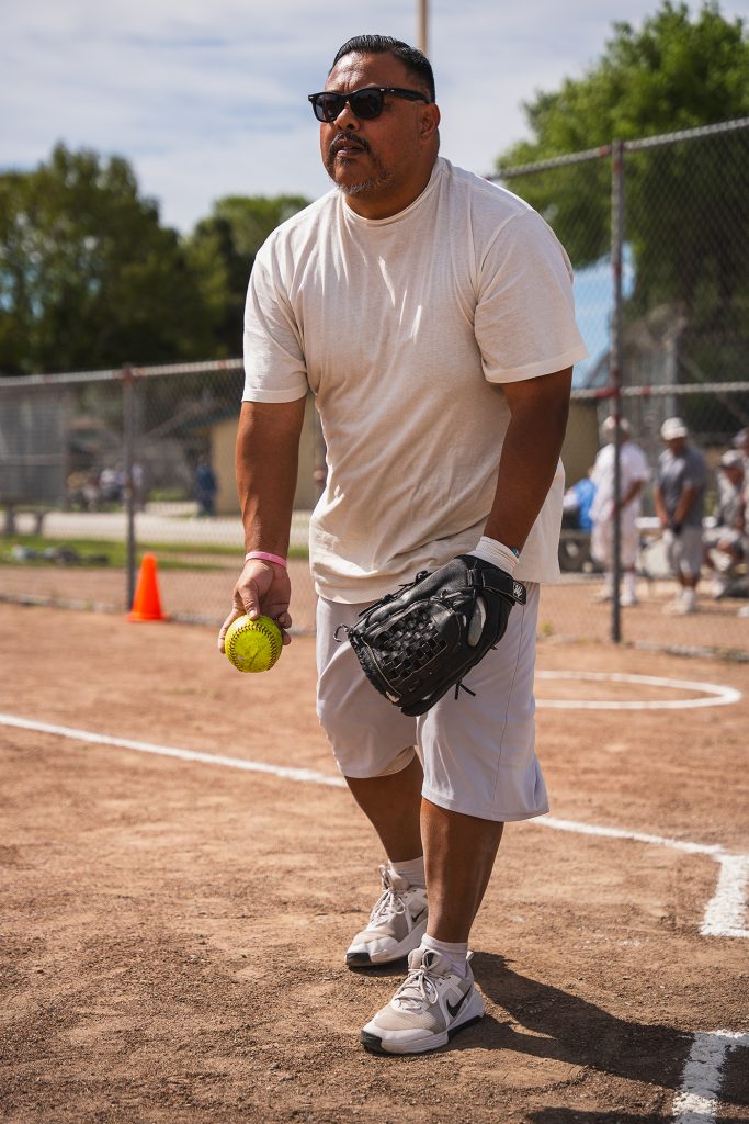 Tossing the ball at CIM.