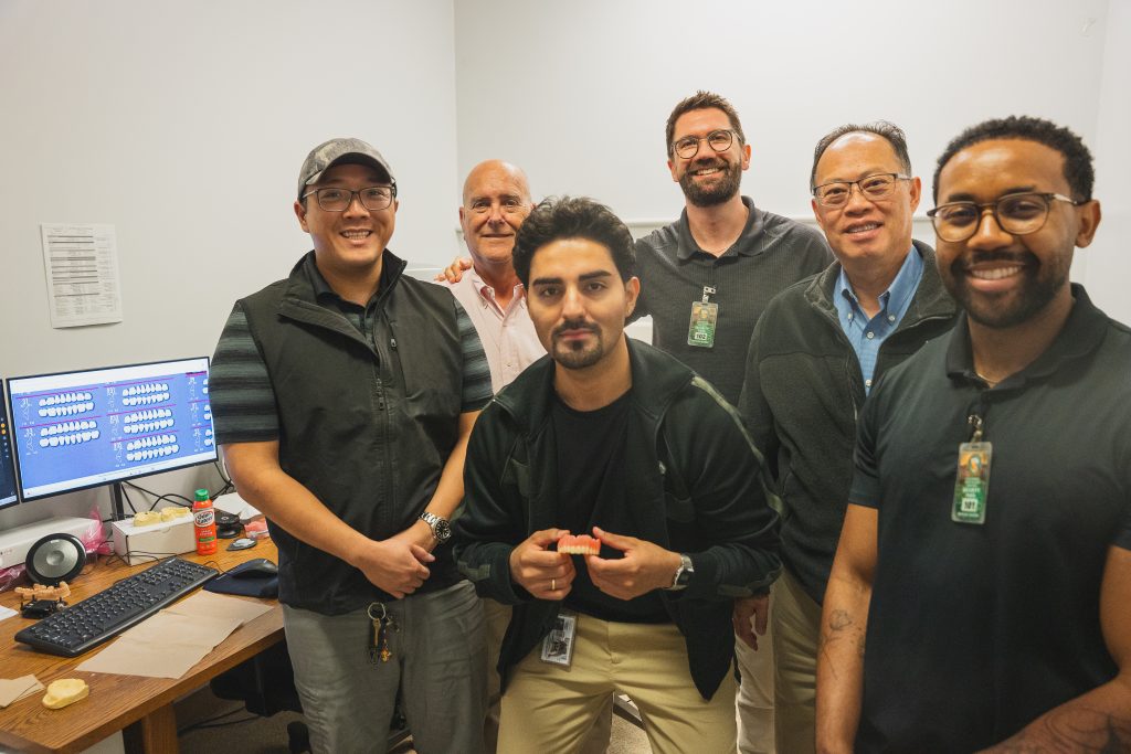 The first 3D-printed dentures at California Institution for Men.