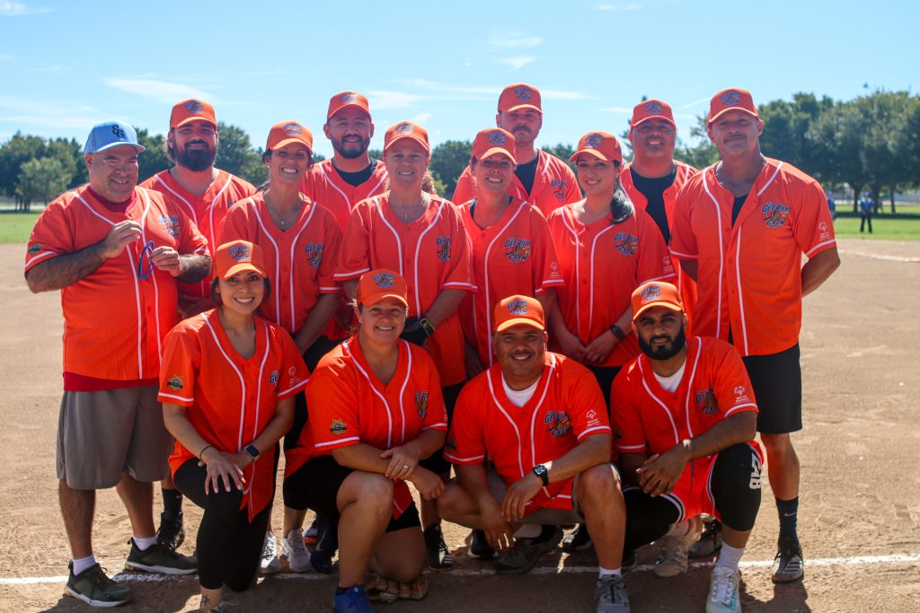 Orange softball team group photo