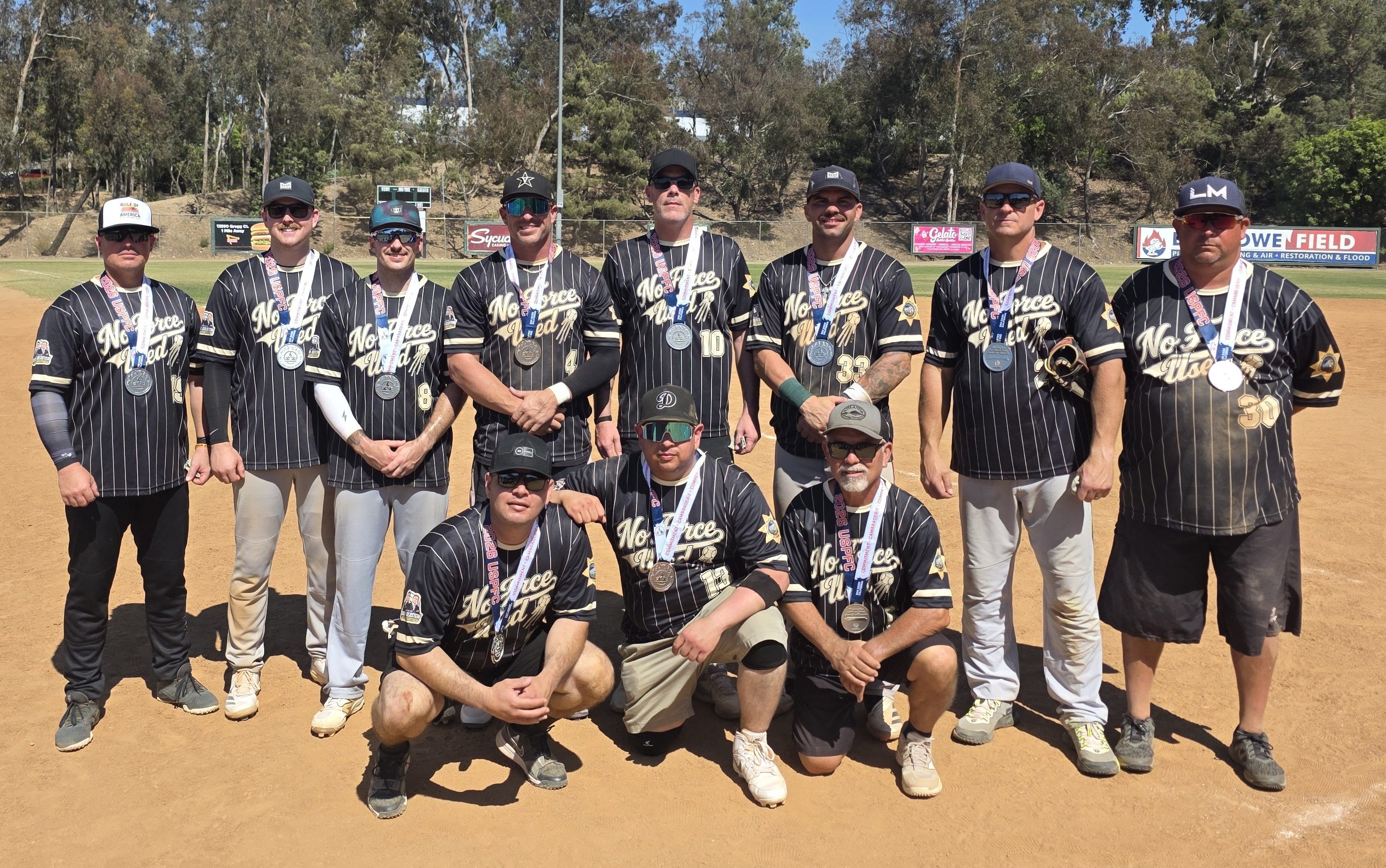 Softball Team No Force Used consisted of members from CIW, CIM, LAC and the Orange County Sheriff's Department.