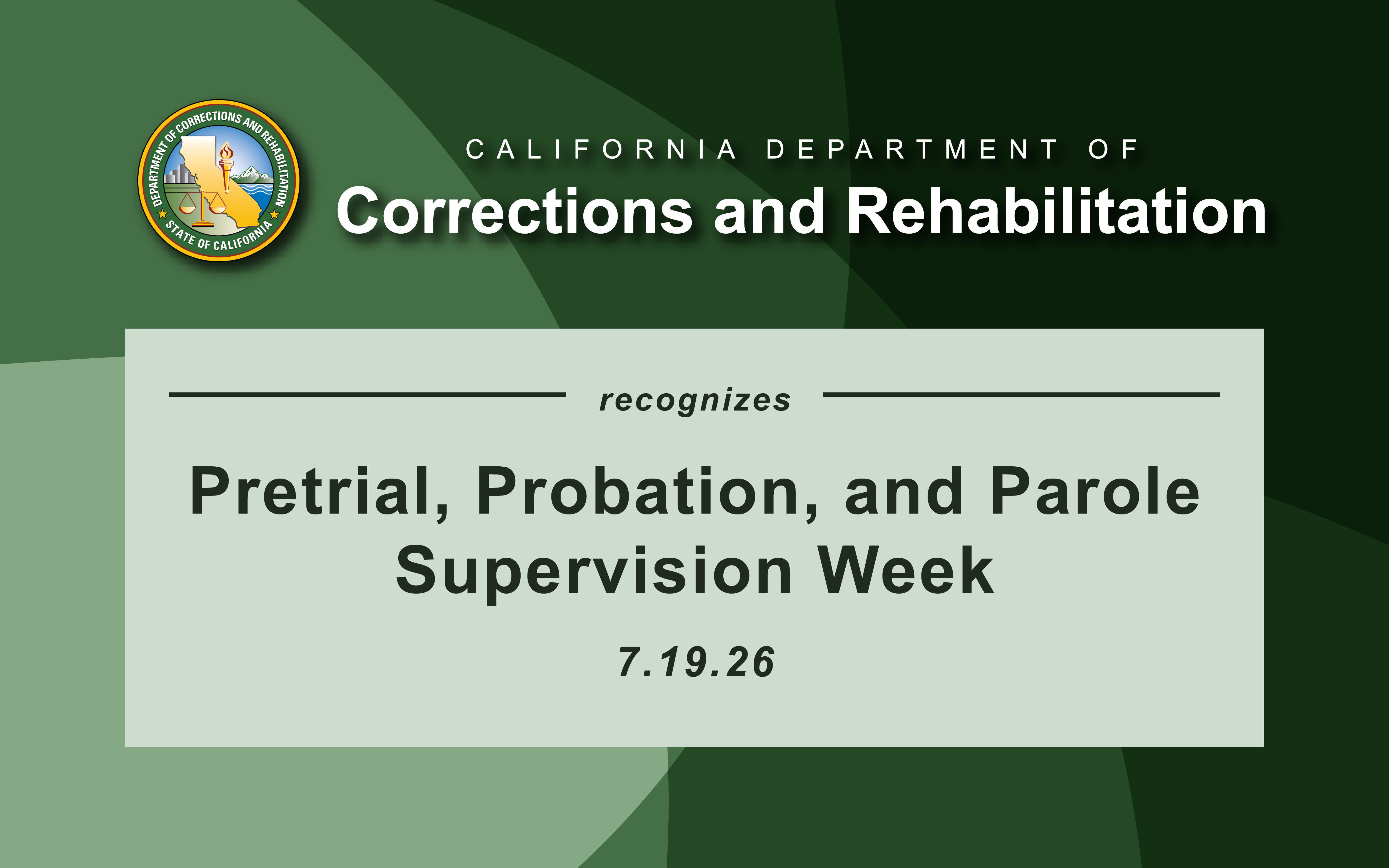 Pretrial, Probation and Parole Supervision Week graphic