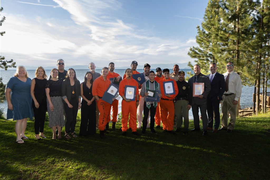 Eight incarcerated firefighters at Sierra Conservation Center recently earned congressional recognition for their Associate of Science degrees in Forestry through the Lake Tahoe Community College Rising Scholars Program.