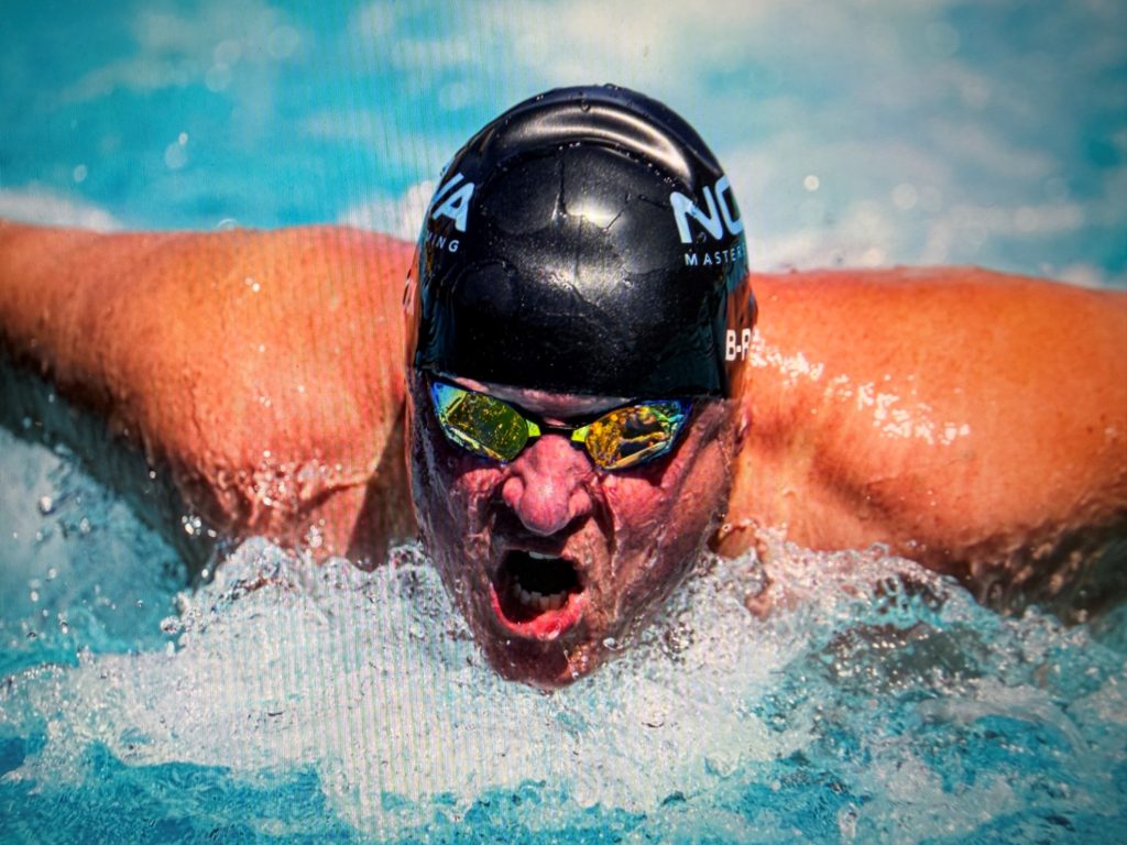 Brock Sheela swimming at the games in San Diego, California, June 13, 2026.