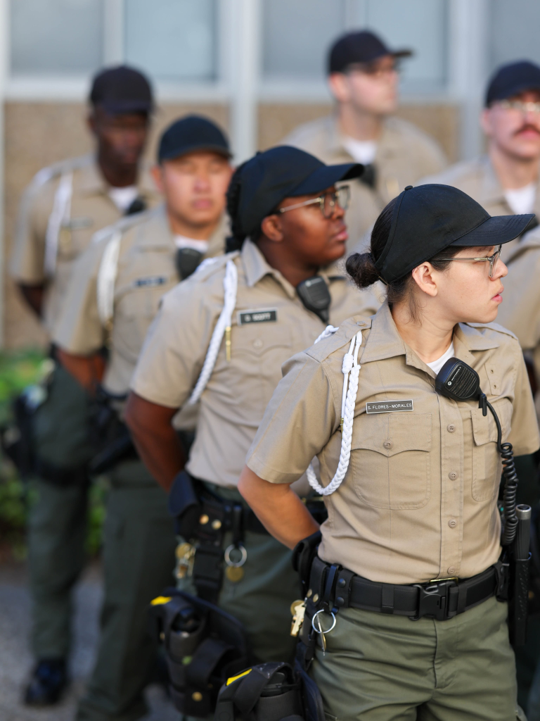 A group of CDCR Academy cadets