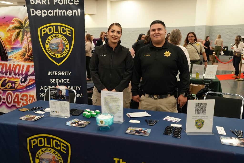 BART recruiters at the CCWF Women in Law Enforcement Symposium.