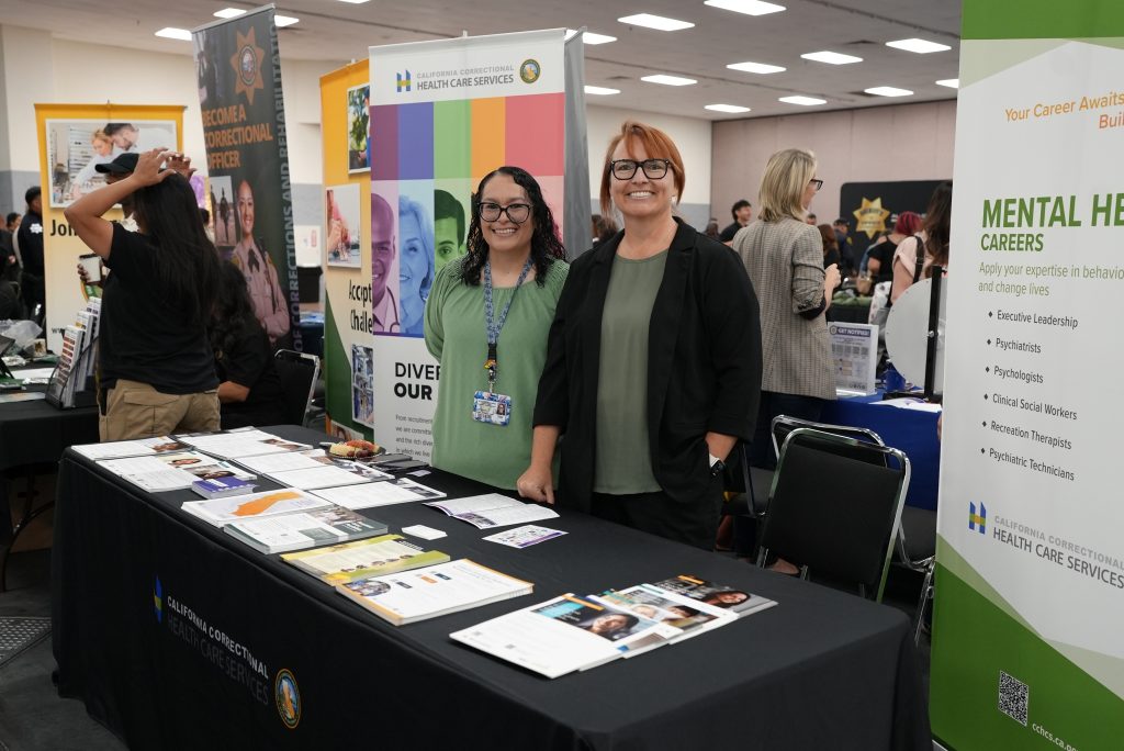 CCHCS recruiters at the CCWF Women in Law Enforcement Symposium.