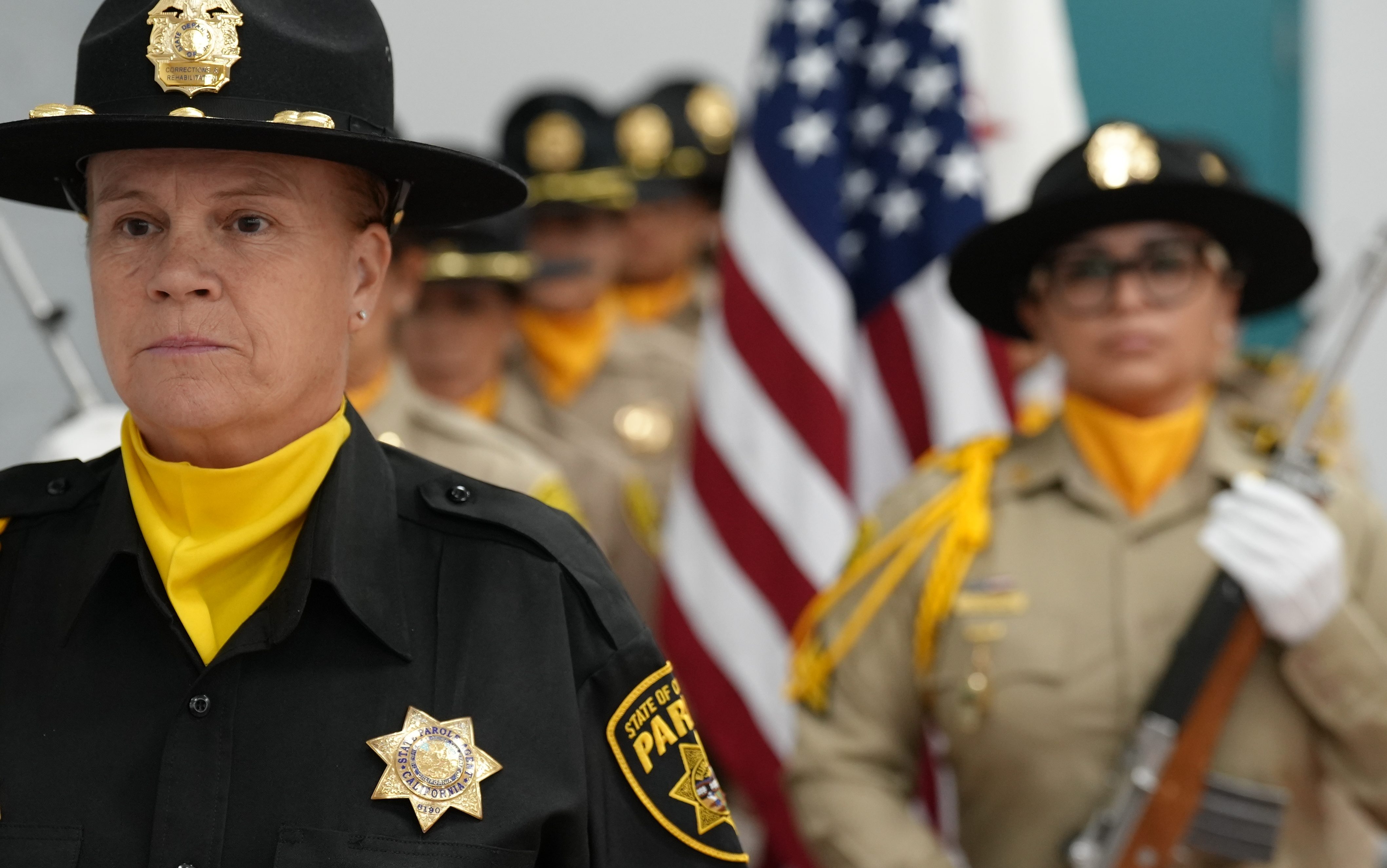 Parole and CCWF Honor Guard members at the CCWF Women in Law Enforcement Symposium.