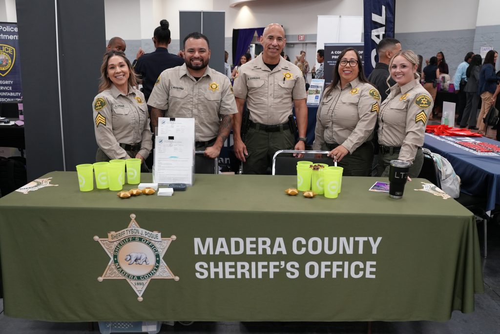 Recruiters from the Madera County Sheriff's Office.