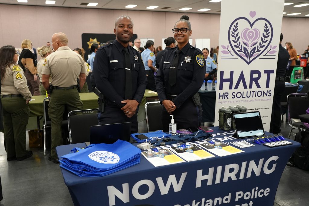 Oakland Police Department recruiters.