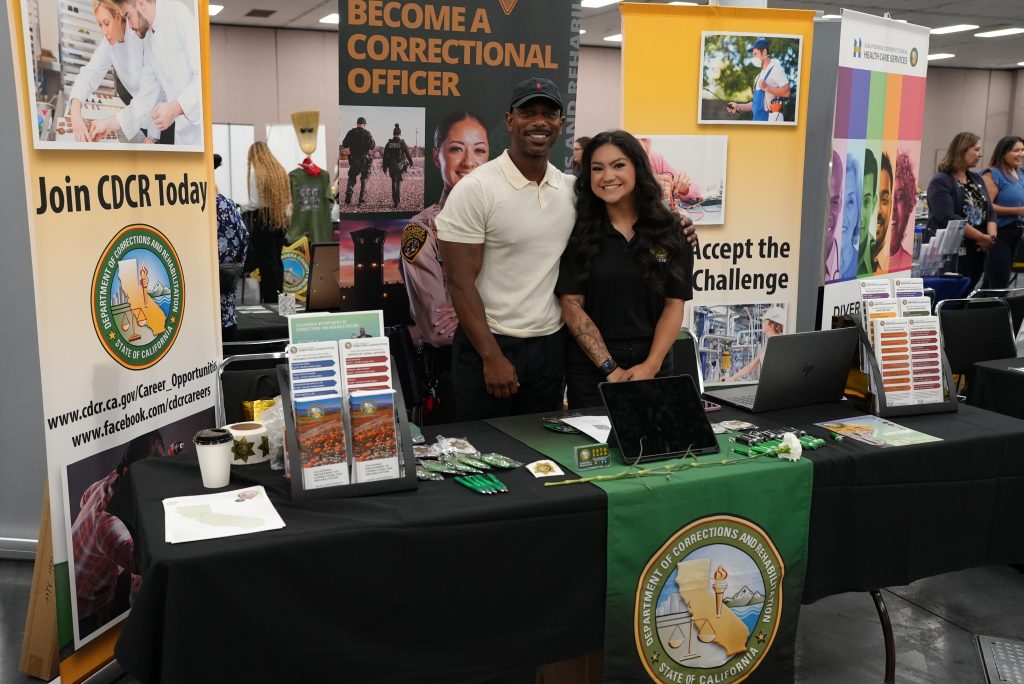 CDCR recruiters at the symposium.