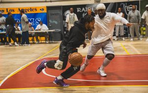 Players at the CIM Between the Lines exhibition game.
