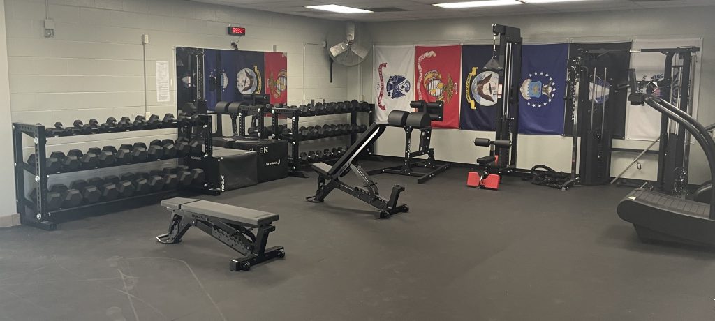 Newly renovated gymnasium and equipment