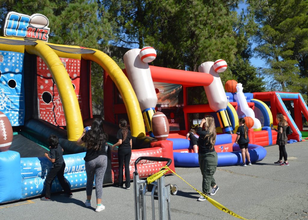 Games and attendees playing at CSP-Solano annual event for families