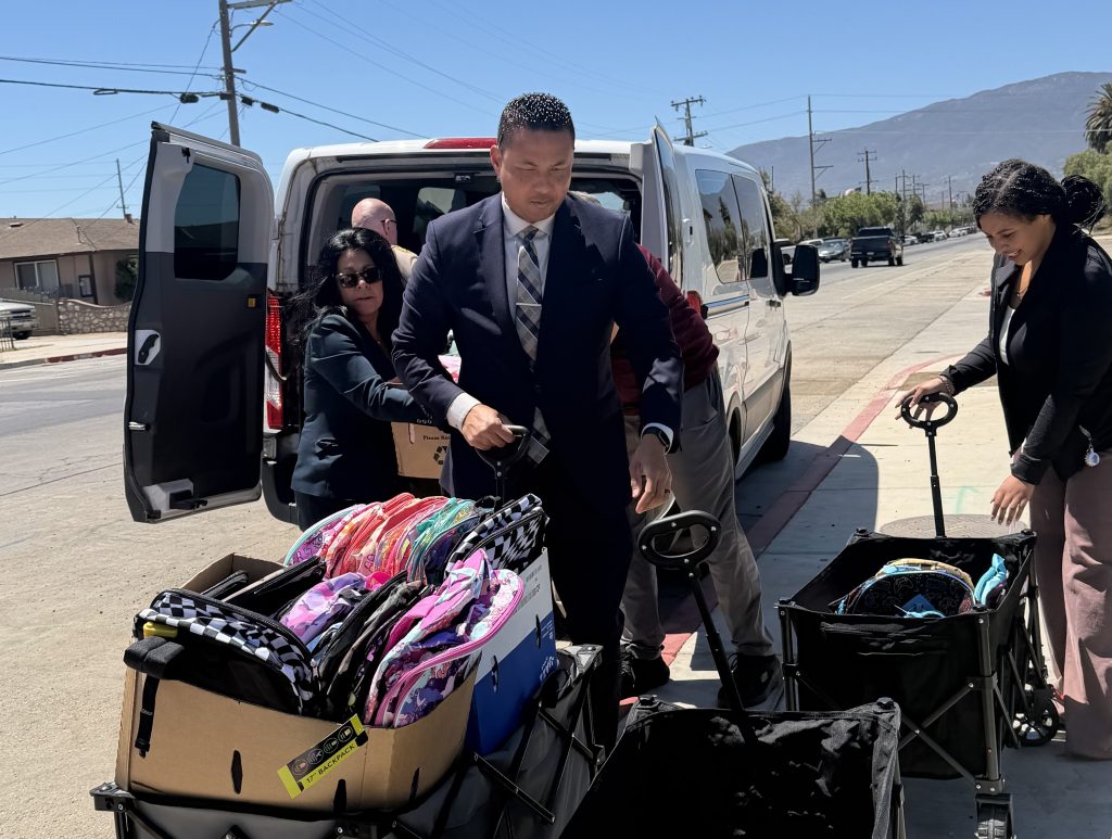CTF-Soledad staff deliver backpacks and school supplies for a back-to-school drive in Soledad.