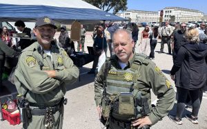 A correctional officer and sergeant at the CTF-Soledad Coffee and Food Truck Pop-Up Day, 2026.