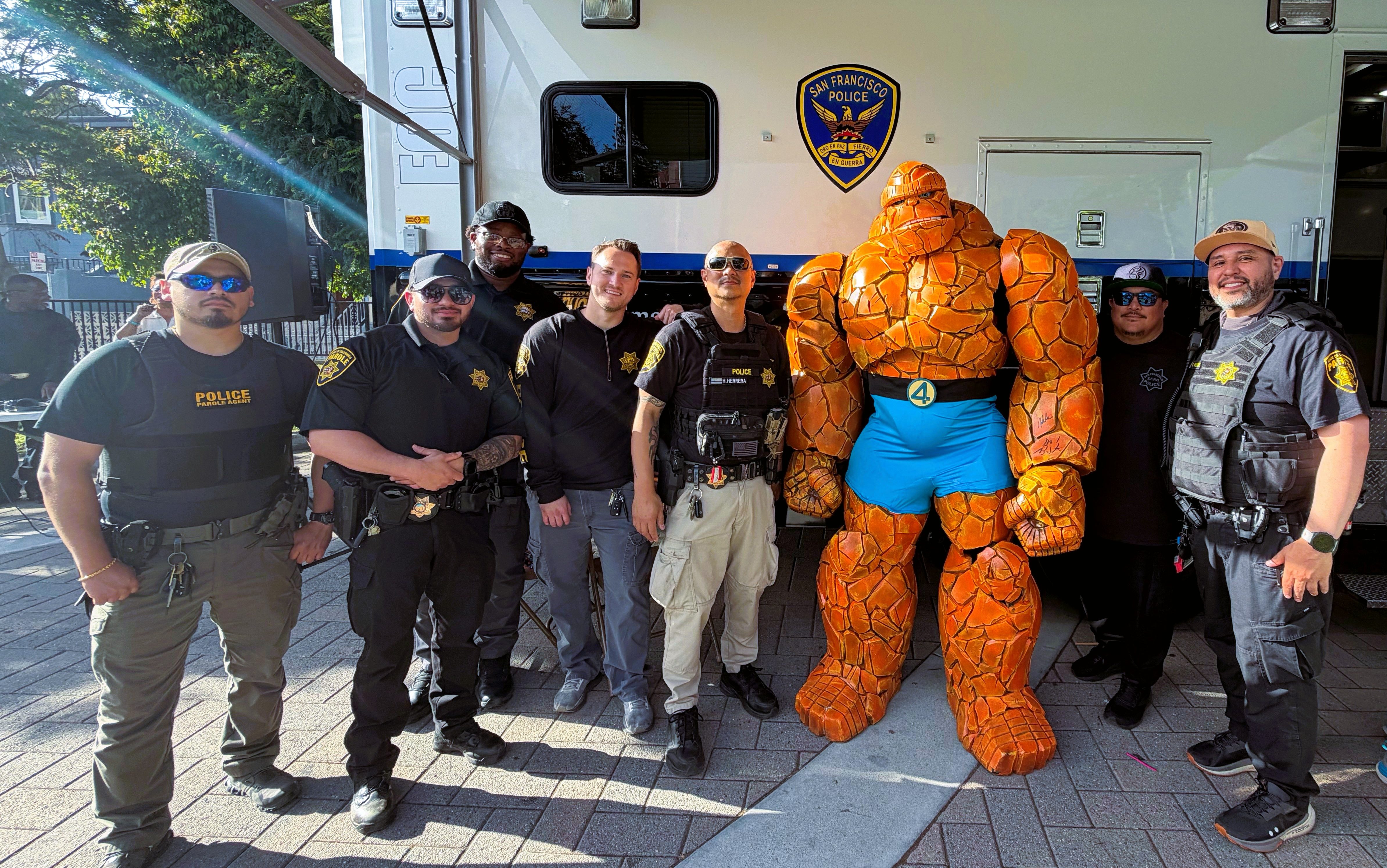 San Francisco Parole Unit with San Francisco Police Department at National Night Out.