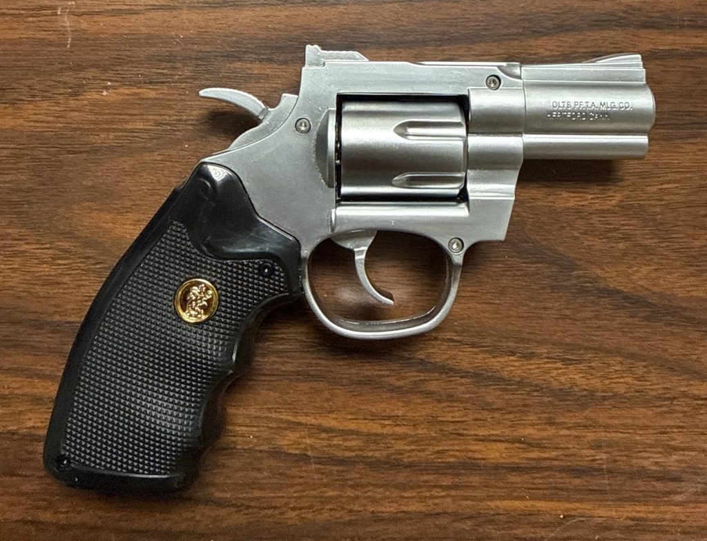 A gun seized during a parole compliance sweep.