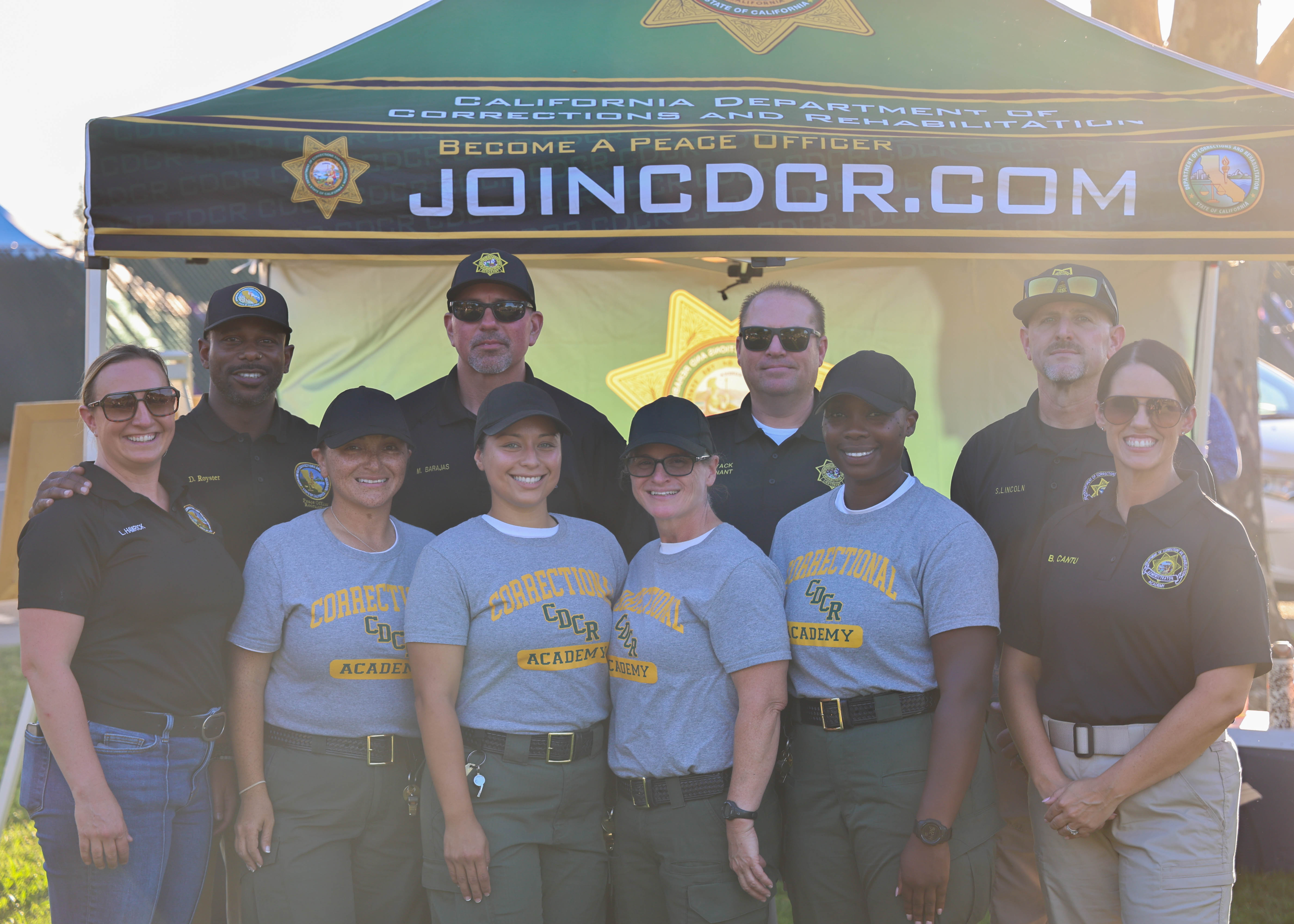 National Night Out at the CDCR booth in Galt.