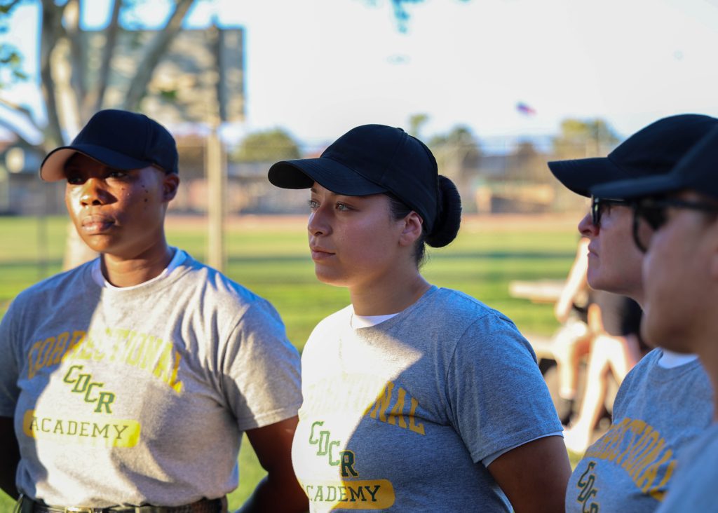 Academy cadets in Galt during National Night Out.