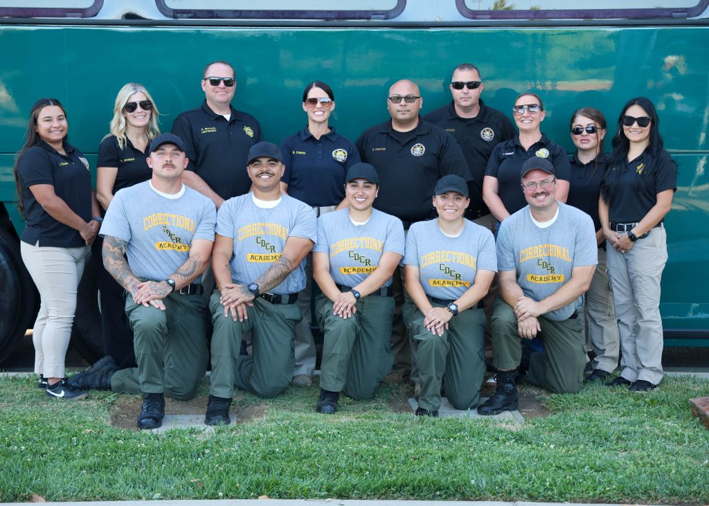 Cadets and staff at the National Night Out event in Galt, California.