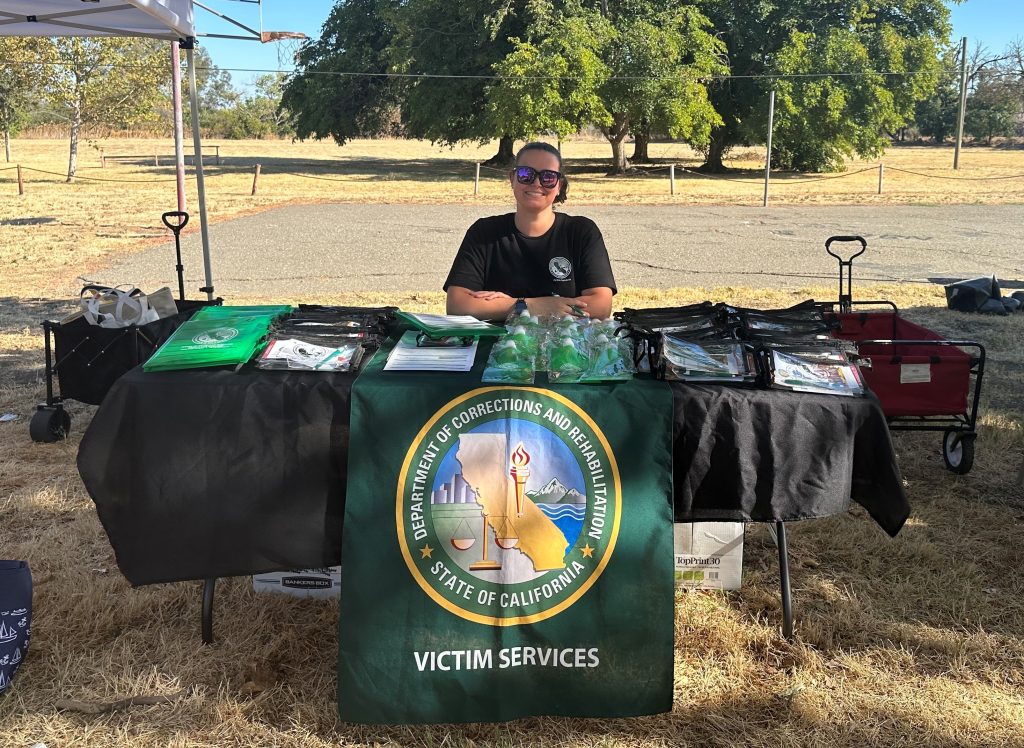 Information table at the Winters National Night Out.