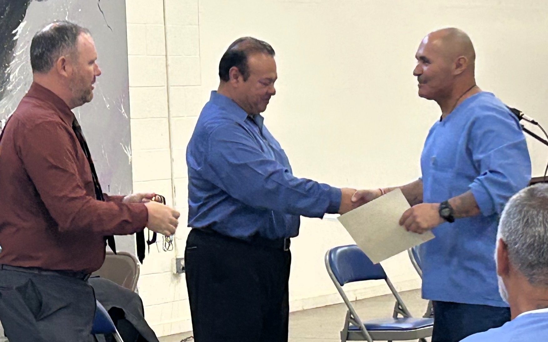 The first 17 incarcerated students at Valley State Prison in Chowchilla graduated the Correctional Construction Mentorship program, a job-training and rehabilitation.