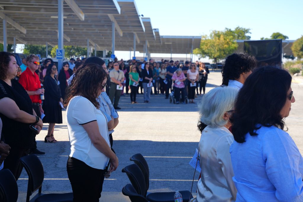 Bowed heads at WSP-RC to remember two staff members who passed away in December 2025 and May 2026.