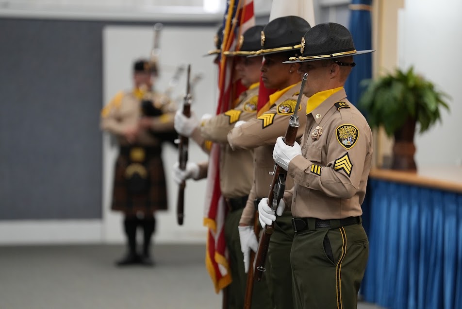 CDCR Honor Guard at the graduation for the BCOA.