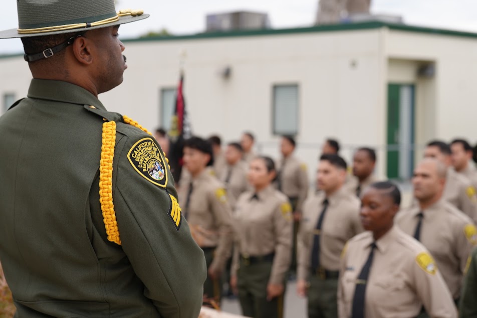 Sergeant at the academy with cadets, class 3-26A.