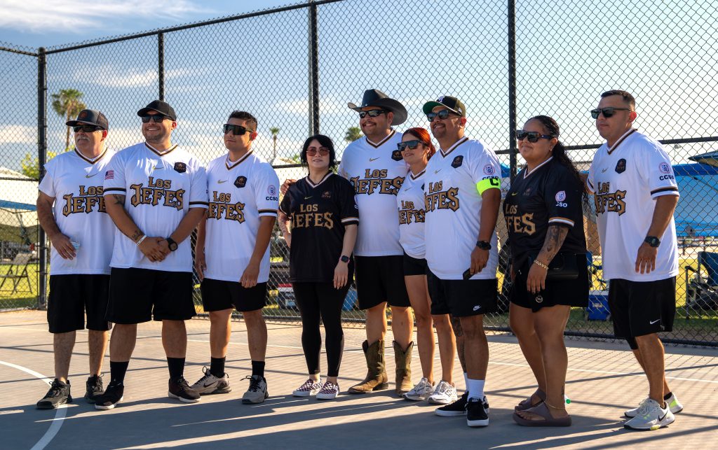 Dodgeball Tournament team group photo.