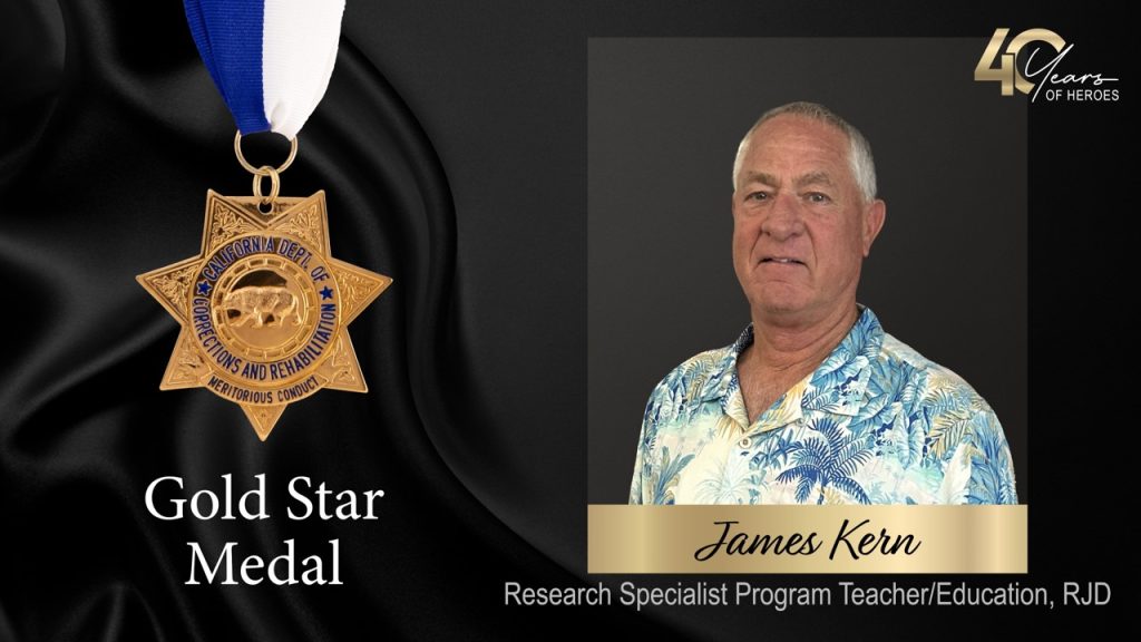 Portrait and medal for MOV Gold Star honoree Kern