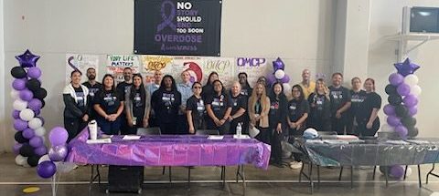 Kern Valley State Prison staff at International Overdose Awareness Day event