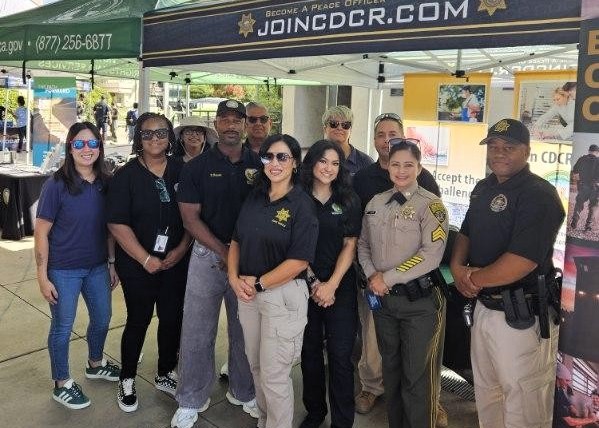 OVSRS and CDCR staff at the San Joaquin Delta College Public Safety Career Fair.