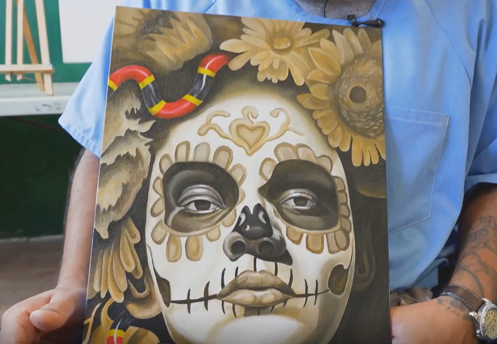 Works of art by Damian Reyes.